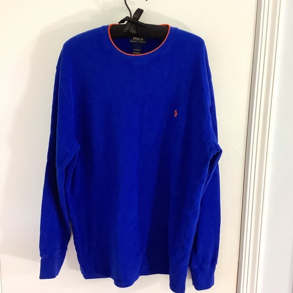 Polo Ralph Lauren Other - POLO RALPH LAUREN MEN XL ROYAL BLUE WAFFLE LONG SLEEVE TOP SZ  XL  100% COTTON